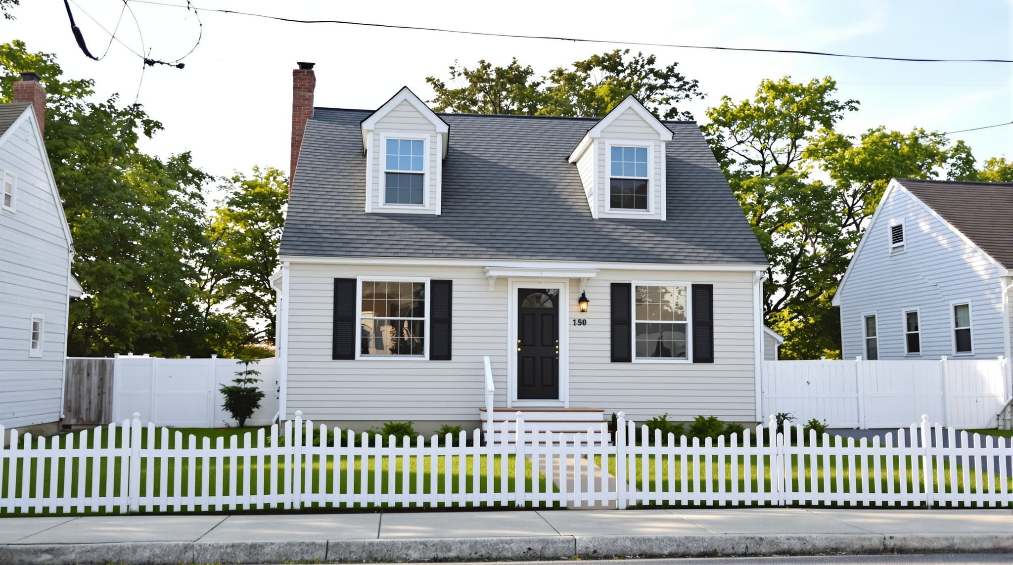 Completed cape cod siding project on Long Island