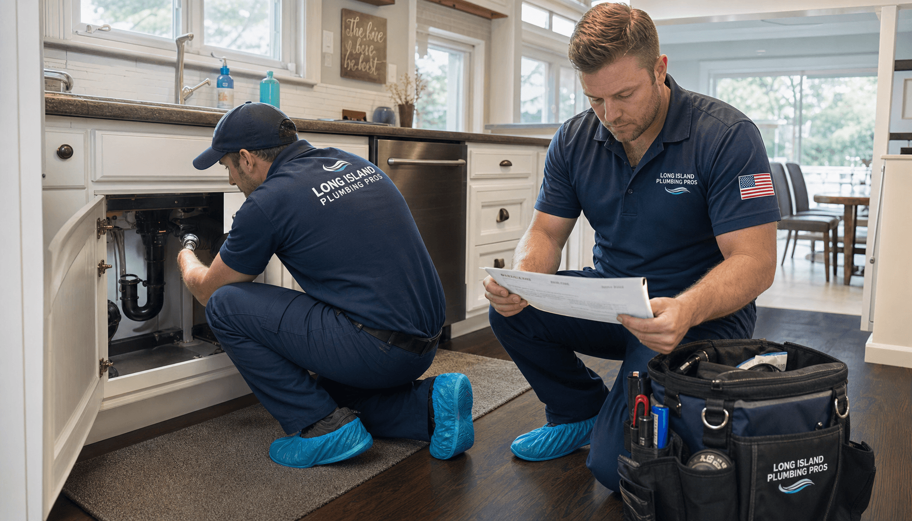 All Suffolk Plumbing crew working